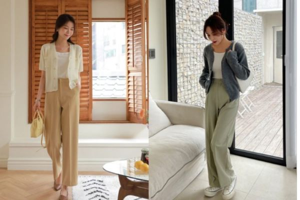 phối đồ với áo khoác cardigan nữ